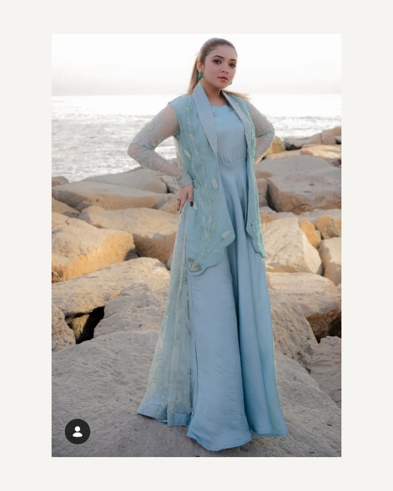 Serafina — Turquoise Jacket Ensemble