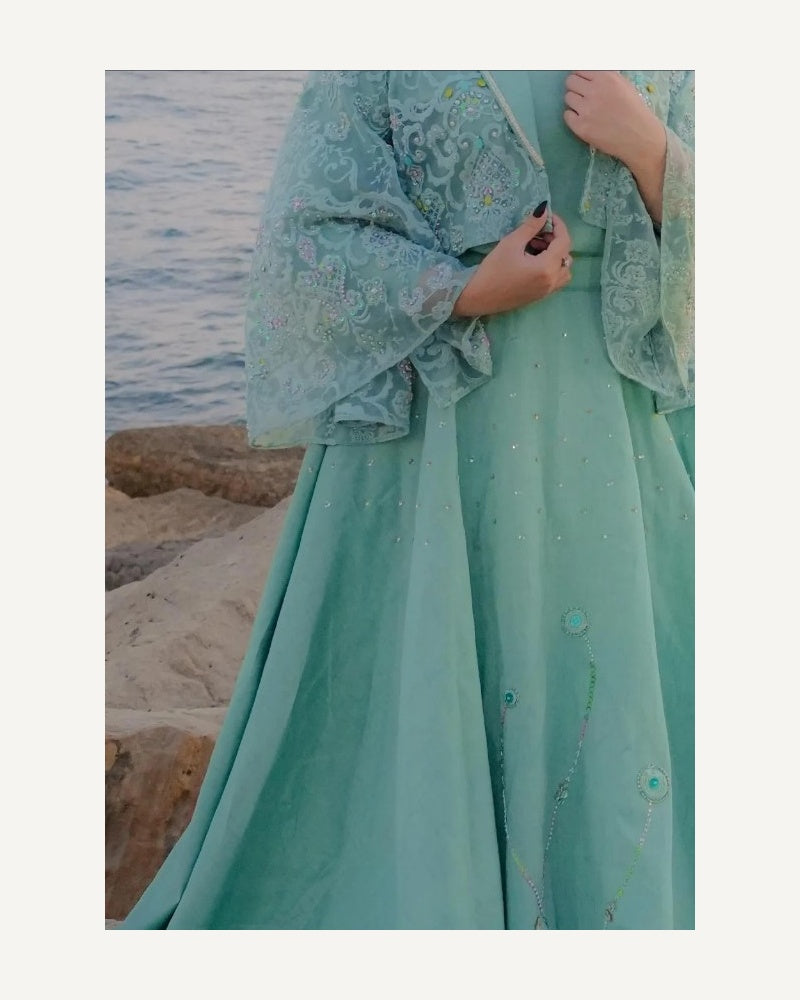 Serafina — Turquoise Jacket Ensemble